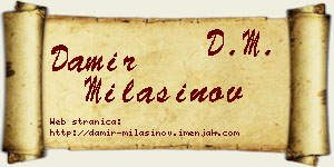 Damir Milašinov vizit kartica